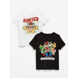 Super Mario Unisex Graphic T-Shirt 2-Pack for Toddler Hot Deal
