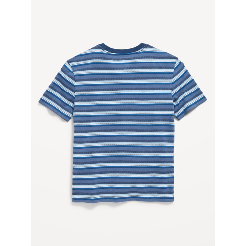 올드네이비 Textured Striped Short-Sleeve Pocket T-Shirt for Boys