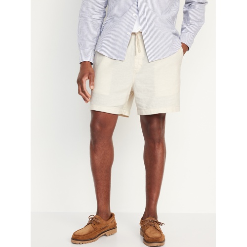 올드네이비 Linen-Blend Jogger Shorts -- 5-inch inseam