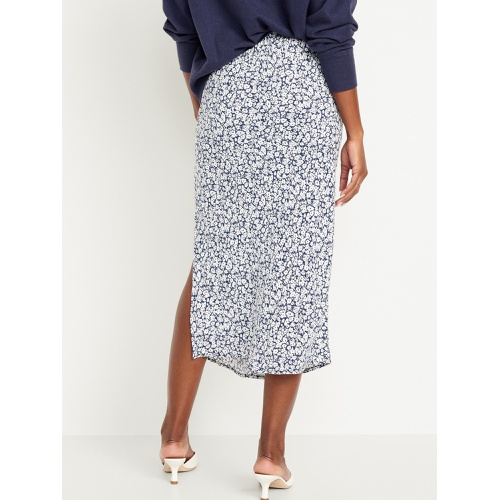 올드네이비 High-Waisted Midi Slip Skirt