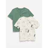 Short-Sleeve Pocket Henley T-Shirt 2-Pack for Toddler Boys Hot Deal