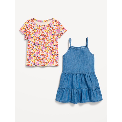 올드네이비 Tiered Cami Dress and T-Shirt Set for Toddler Girls