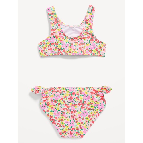 올드네이비 Printed Tie-Front Bikini Swim Set for Toddler Girls Hot Deal