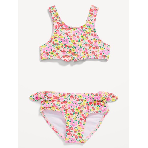 올드네이비 Printed Tie-Front Bikini Swim Set for Toddler Girls Hot Deal