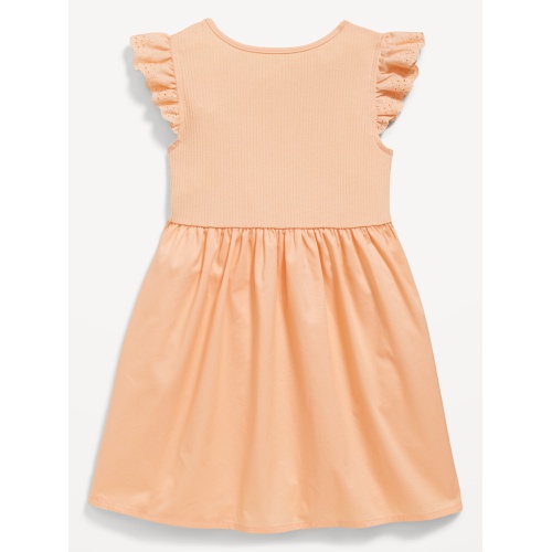 올드네이비 Flutter-Sleeve Fit and Flare Dress for Toddler Girls