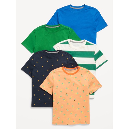 올드네이비 Softest Crew-Neck T-Shirt 5-Pack for Boys Hot Deal