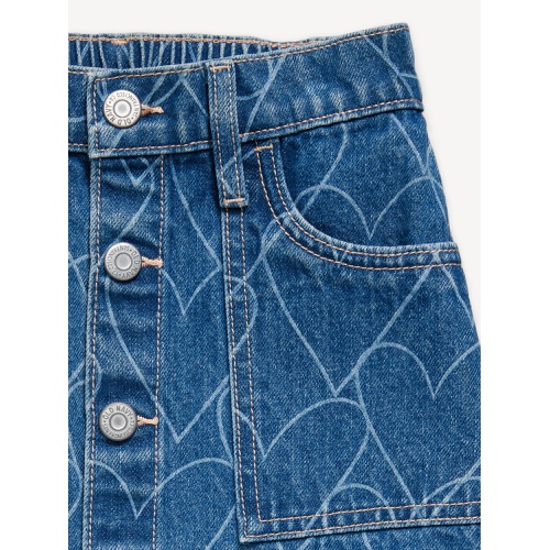 올드네이비 High-Waisted Jean Skirt for Girls Hot Deal