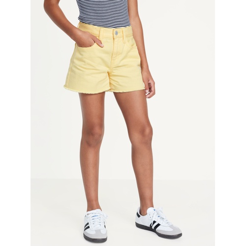 올드네이비 High-Waisted Pop-Color Frayed-Hem Shorts for Girls