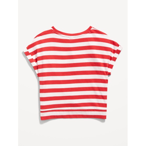 올드네이비 Printed Short-Sleeve Twist-Front T-Shirt for Girls