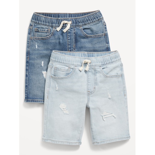 올드네이비 Knee Length 360° Stretch Pull-On Jean Shorts 2-Pack for Boys Hot Deal