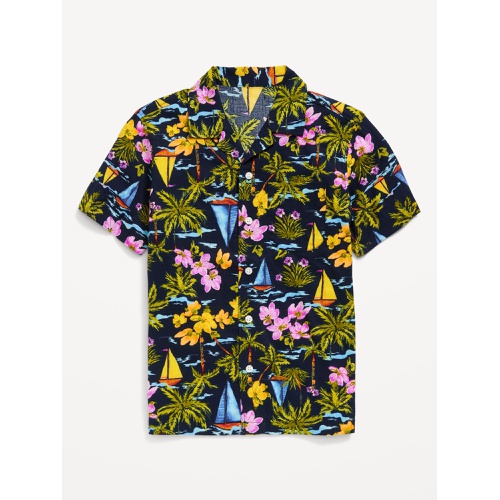 올드네이비 Short-Sleeve Printed Camp Shirt for Boys Hot Deal