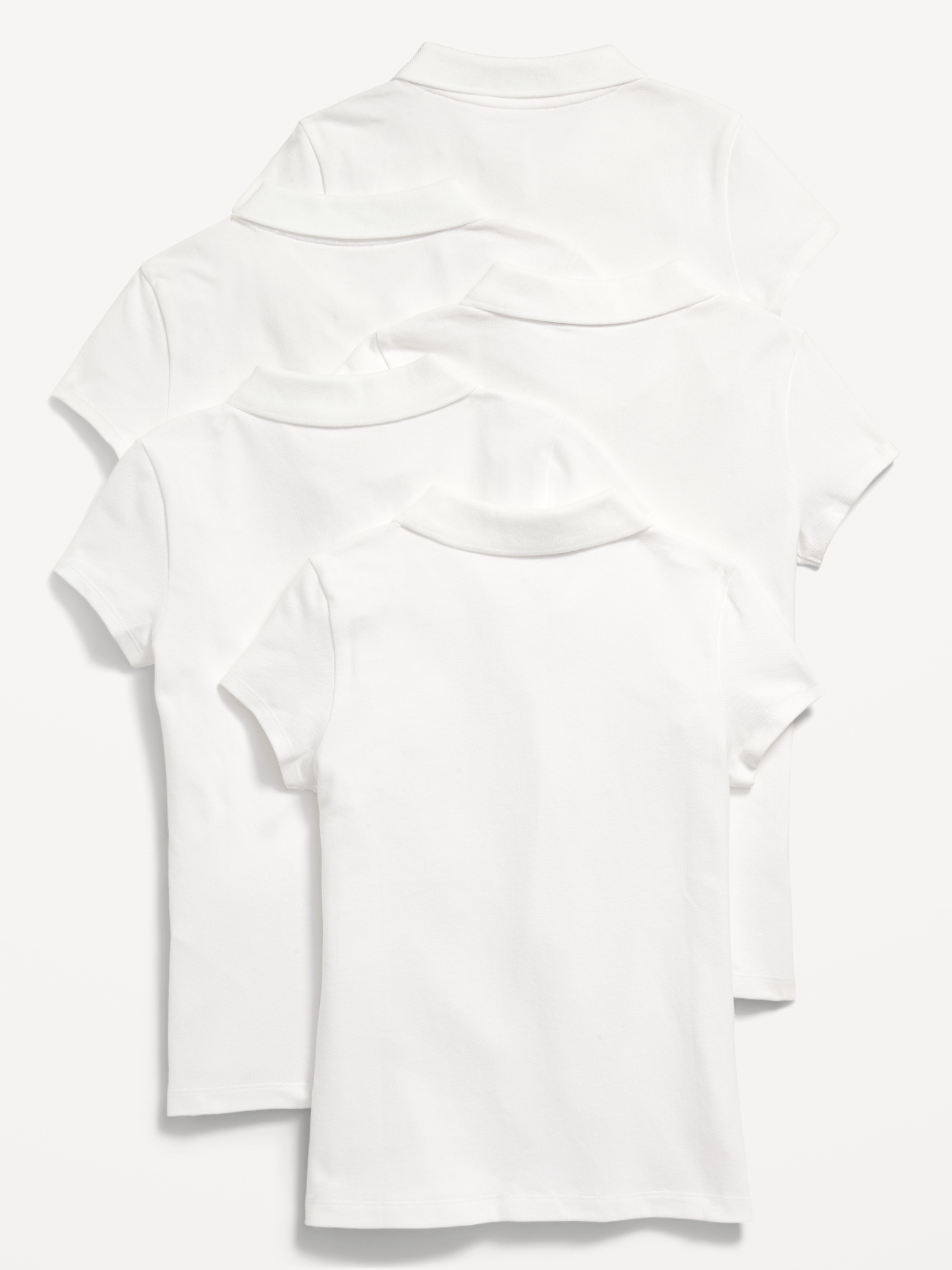 올드네이비 Uniform Pique Polo Shirt 5-Pack for Girls Hot Deal