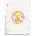 Side-Ruched Licensed Graphic Tank Top for Girls Hot Deal