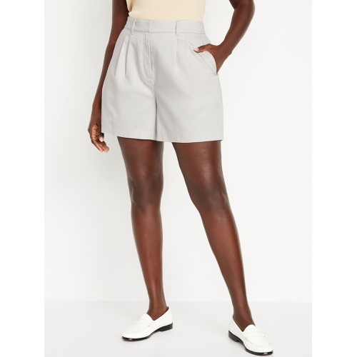 올드네이비 Extra High-Waisted Taylor Trouser Shorts -- 5-inch inseam