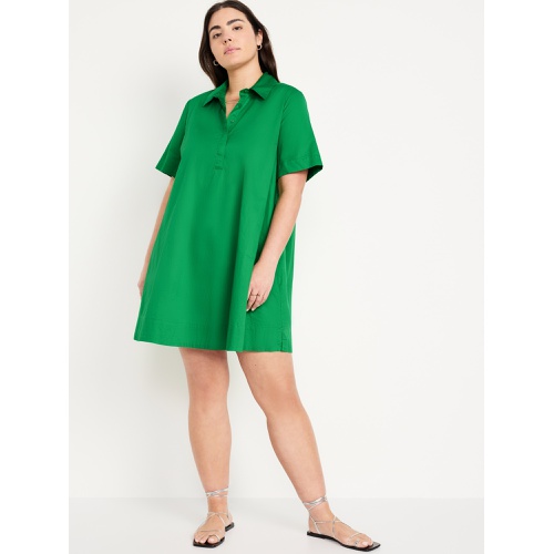 올드네이비 Short-Sleeve Mini Shirt Dress
