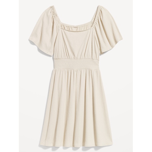 올드네이비 Waist-Defined Flutter-Sleeve Mini Dress