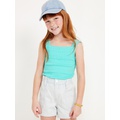 Sleeveless Fitted Smocked Tank Top for Girls Hot Deal