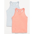 UltraLite Rib-Knit Performance Tank Top 2-Pack for Girls Hot Deal
