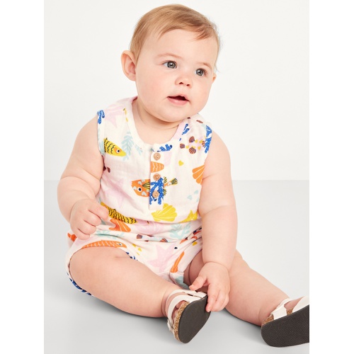 올드네이비 Unisex Double-Weave Tank Top and Shorts Set for Baby
