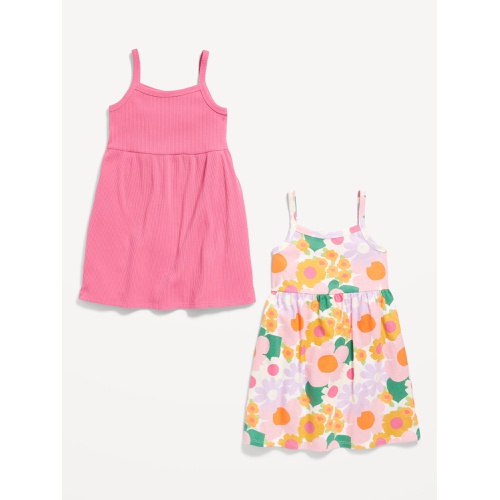 올드네이비 Sleeveless Fit and Flare Dress 2-Pack for Toddler Girls Hot Deal