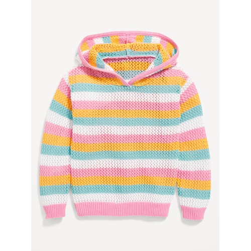올드네이비 Crochet-Knit Pullover Hoodie for Toddler Girls