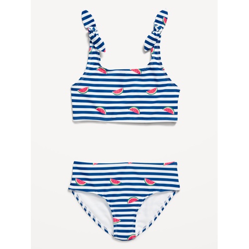 올드네이비 Printed Tie-Knot Bikini Swim Set for Girls