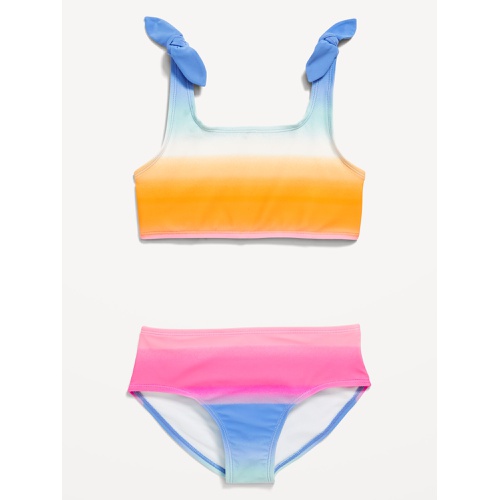올드네이비 Printed Tie-Knot Bikini Swim Set for Girls