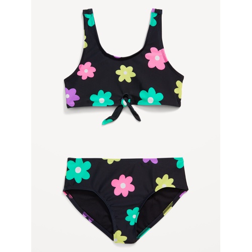 올드네이비 Printed Tie-Front Bikini Swim Set for Girls