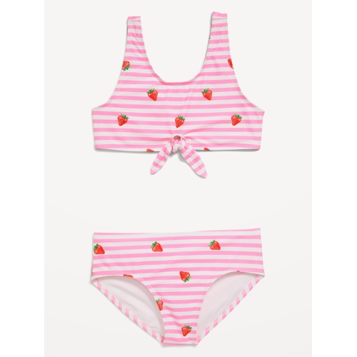 올드네이비 Printed Tie-Front Bikini Swim Set for Girls