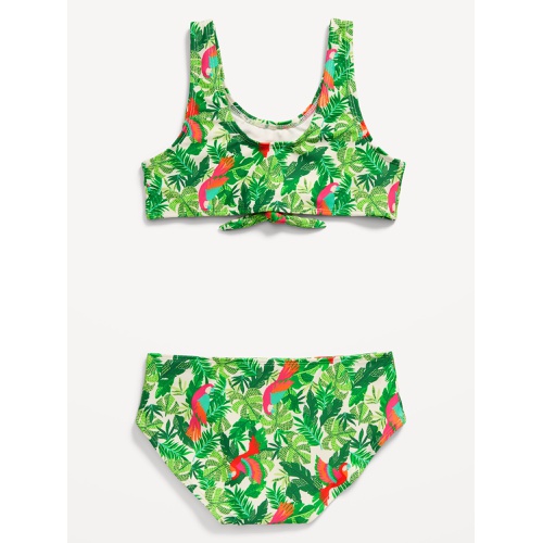 올드네이비 Printed Tie-Front Bikini Swim Set for Girls