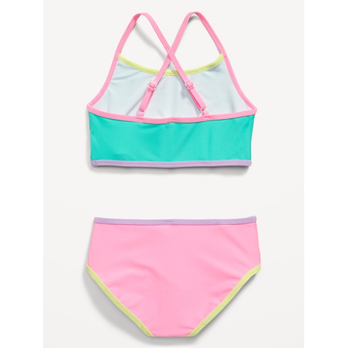 올드네이비 Strappy Cross-Back Bikini Swim Set for Girls Hot Deal