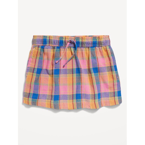 올드네이비 Linen-Blend Drawstring Skirt for Girls