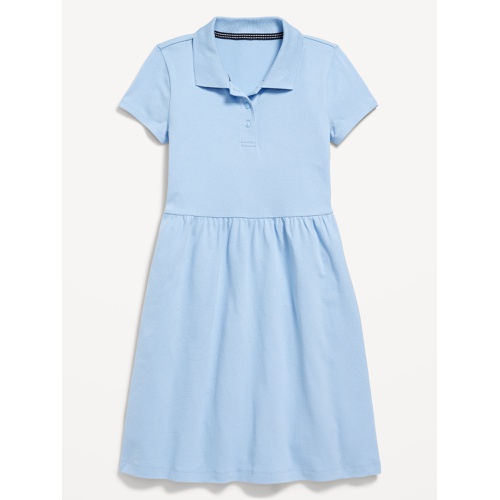 올드네이비 School Uniform Fit & Flare Pique Polo Dress for Girls