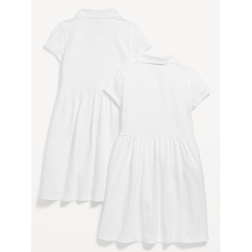 올드네이비 School Uniform Fit & Flare Pique Polo Dress for Girls Hot Deal