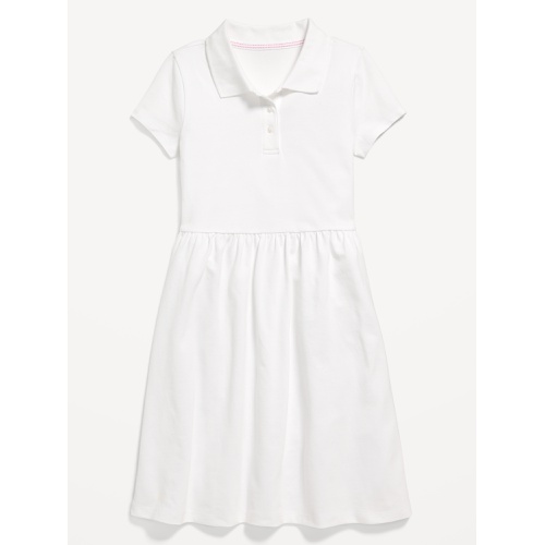 올드네이비 School Uniform Fit & Flare Pique Polo Dress for Girls Hot Deal