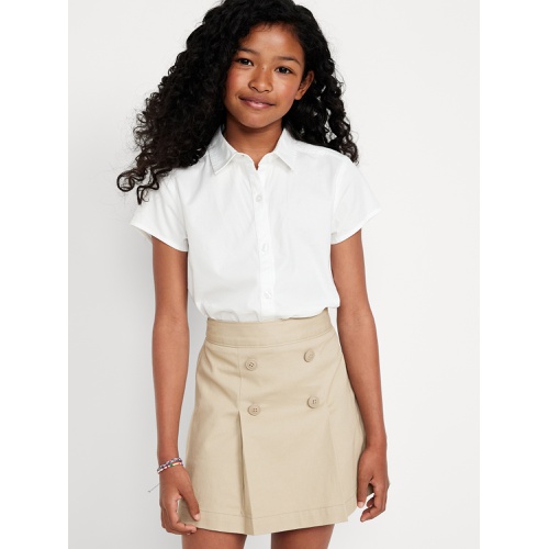 올드네이비 School Uniform Short-Sleeve Shirt for Girls Hot Deal