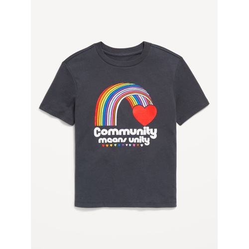 올드네이비 Matching Gender-Neutral Pride Graphic T-Shirt for Kids