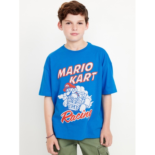 올드네이비 Super Mario Bros. Oversized Gender-Neutral Graphic T-Shirt for Kids Hot Deal