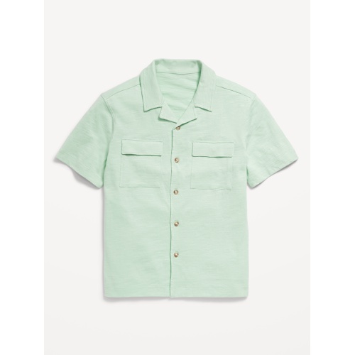 올드네이비 Short-Sleeve Soft-Knit Utility Pocket Shirt for Boys