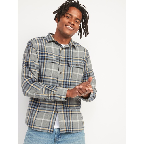 올드네이비 Regular-Fit Patterned Flannel Shirt