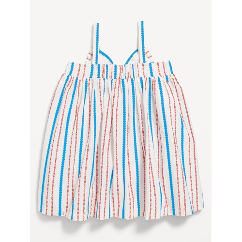 올드네이비 Printed Sleeveless Textured Bow-Tie Dress for Toddler Girls
