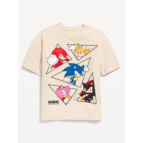 올드네이비 Sonic The Hedgehog Oversized Gender-Neutral Graphic T-Shirt for Kids Hot Deal