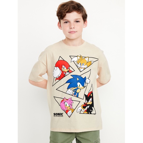 올드네이비 Sonic The Hedgehog Oversized Gender-Neutral Graphic T-Shirt for Kids Hot Deal