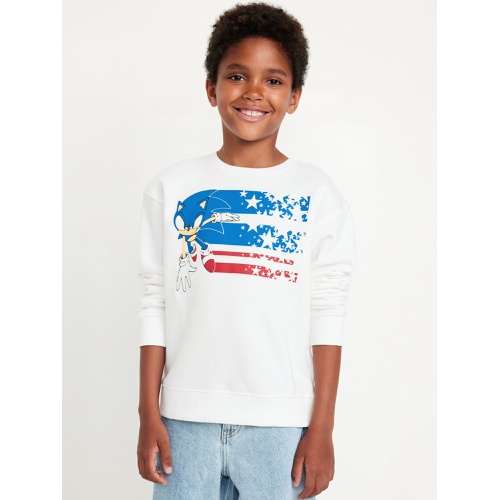 올드네이비 Sonic The Hedgehog Gender-Neutral Crew-Neck Sweatshirt for Kids Hot Deal