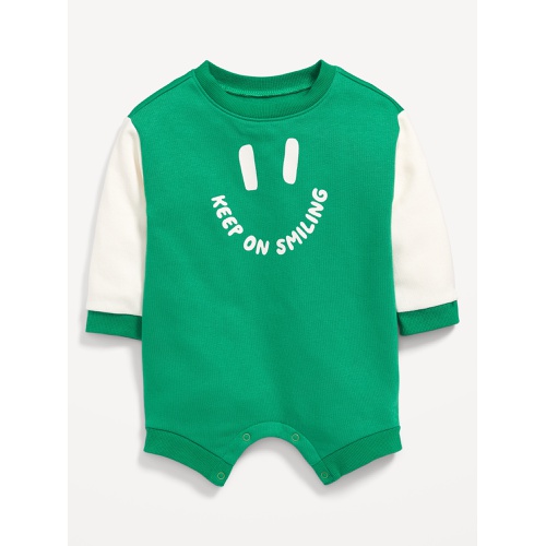 올드네이비 Unisex Long-Sleeve Graphic Sweatshirt Romper for Baby