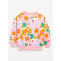 Crew-Neck Sweatshirt for Toddler Girls