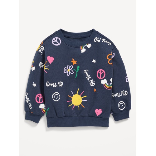 올드네이비 Logo-Graphic Crew-Neck Sweatshirt for Toddler Girls