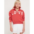 Long-Sleeve Quarter Zip Sweatshirt for Girls