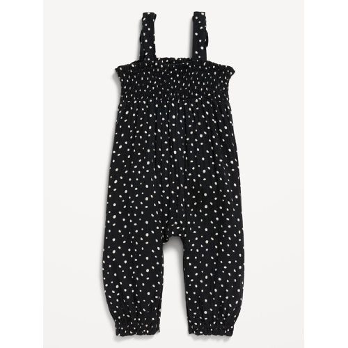 올드네이비 Printed Sleeveless Smocked Tie-Knot Jumpsuit for Baby Hot Deal