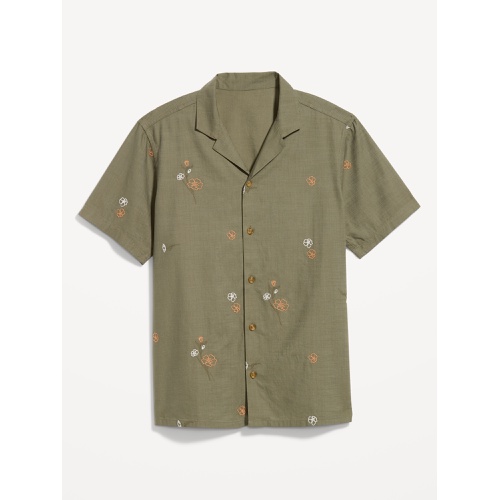 올드네이비 Short-Sleeve Floral Camp Shirt